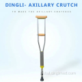 Adult Fracture Aluminum Alloy Underarm Crutches Comfortable Adjustable Aluminum Alloy Underarm Crutches Supplier